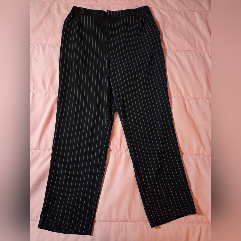 A New Day Pin Stripe Dark Navy Blue Dress Pants